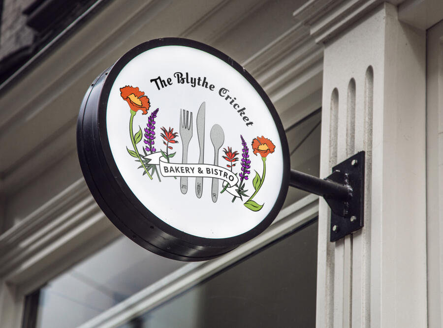 The Blythe Cricket Bakery & Bistro Logo